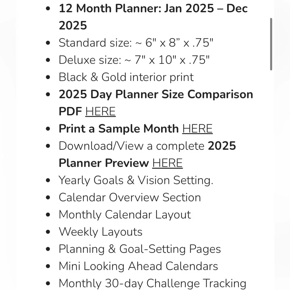 Commit 30 unopened new dated 2026 planner in blue. 7”x10” deluxe size.